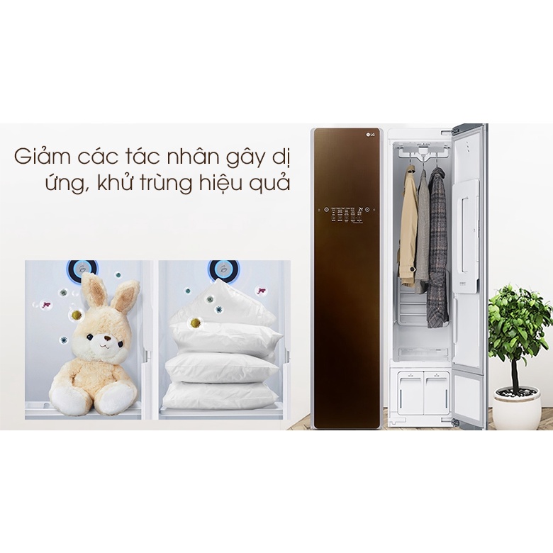 Tủ Chăm Sóc Quần Áo Thông Minh LG Styler Màu Nâu S3RF