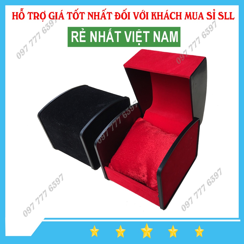 Hộp Đồng Hồ Nhung Vòm Đỏ - Hỗ Trợ Giá Tốt Nhất Với Khách Mua Sỉ SLL