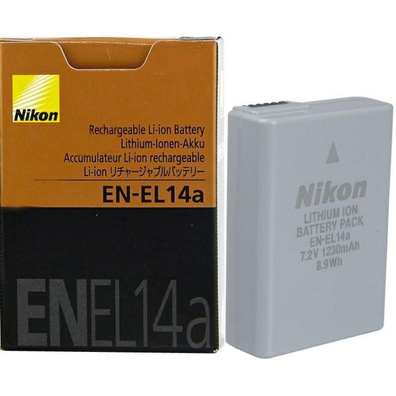 Pin Nikon EN-EL14 ( EL 14a ) dành cho Nikon D3100, D3200, D3300, D3400, D5100, D5200, D5300, D5500, D5600, P7000, P7100