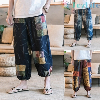 quần ống rộng In Họa Tiết Phong Cách Bohemian Dành Cho Nữ