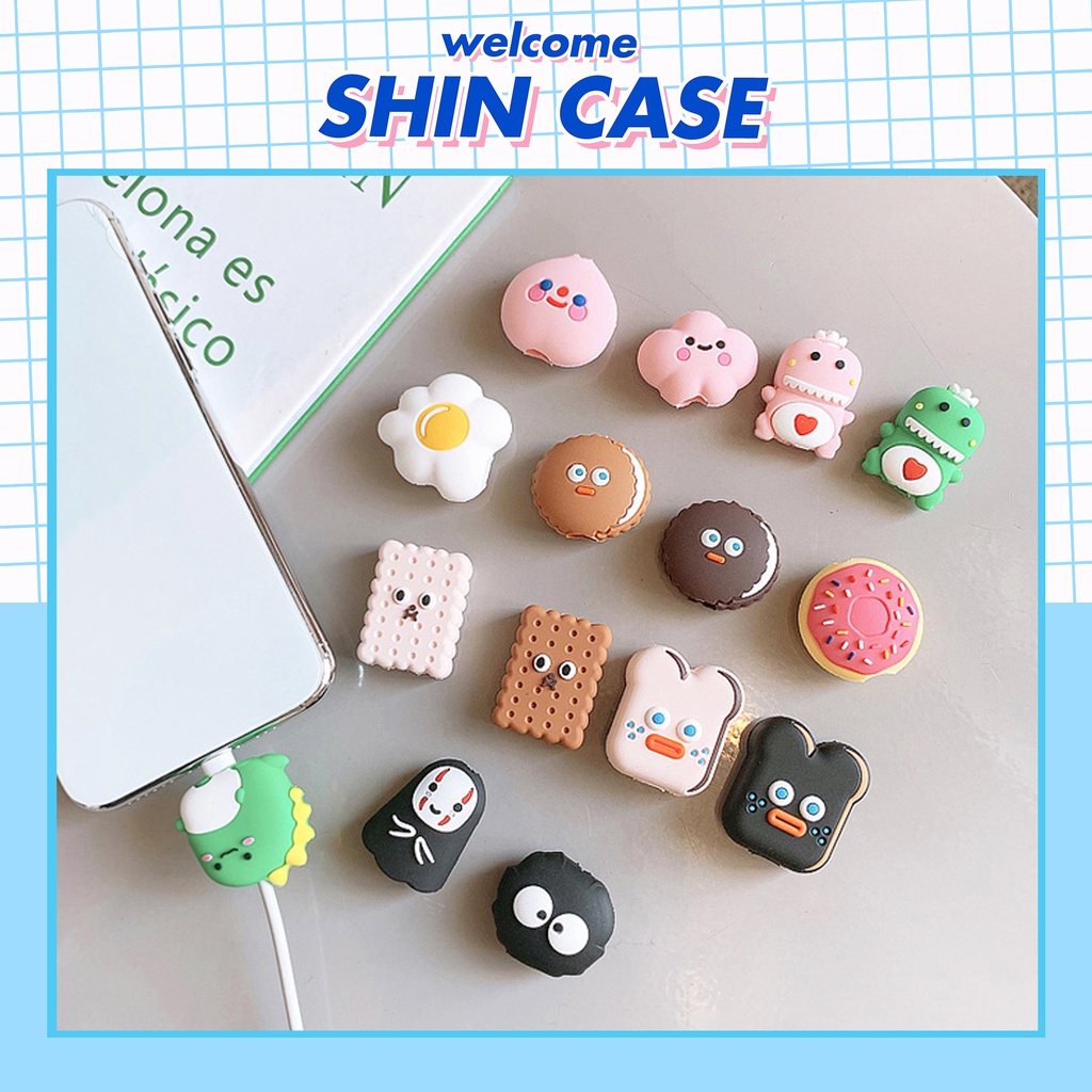 Phụ kiện bảo vệ đầu dây Cho Điện Thoại Phụ Kiện Tai Nghe Bluetooth  Cáp Sạc Pin Dự Phòng đầu kết nối  - Shin Case