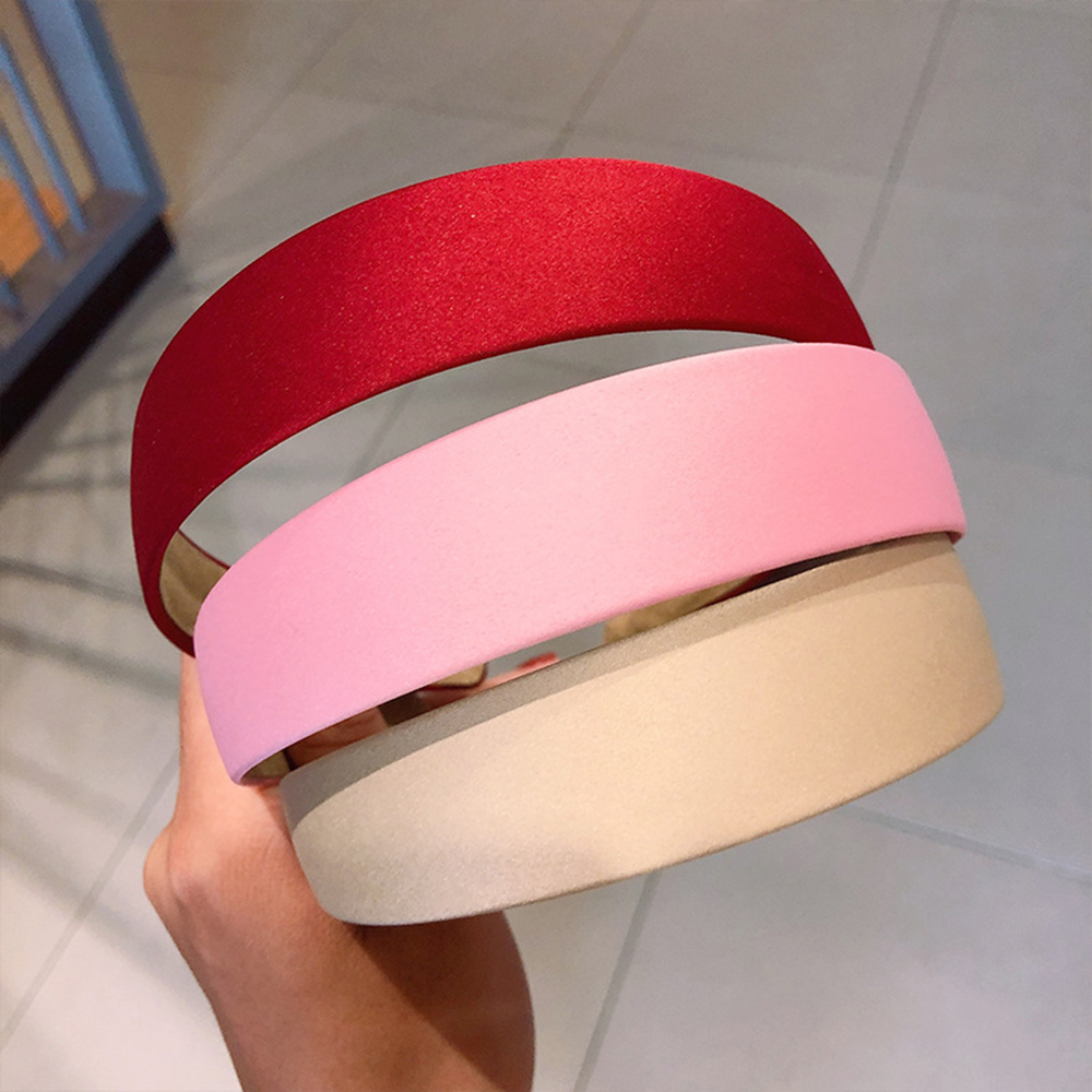 ALICE Băng Đô Cài Tóc Bằng Vải Satin 8 Màu Cho Nữ