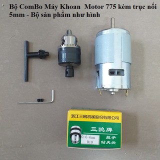 Bộ combo máy khoan với motor 775 - 150w- máy khoan tự chế motor 775