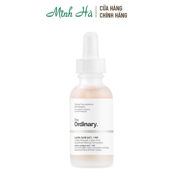 Serum The Ordinary Lactic Acid 10% + HA 30ml giúp tẩy tế bào chết và giữ ẩm cho da