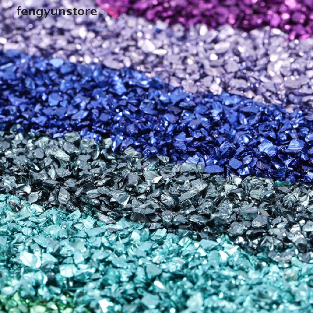 Đá thủy tinh vỡ vụn làm đồ thủ công pha lê UV bằng nhựa resin epoxy DIY