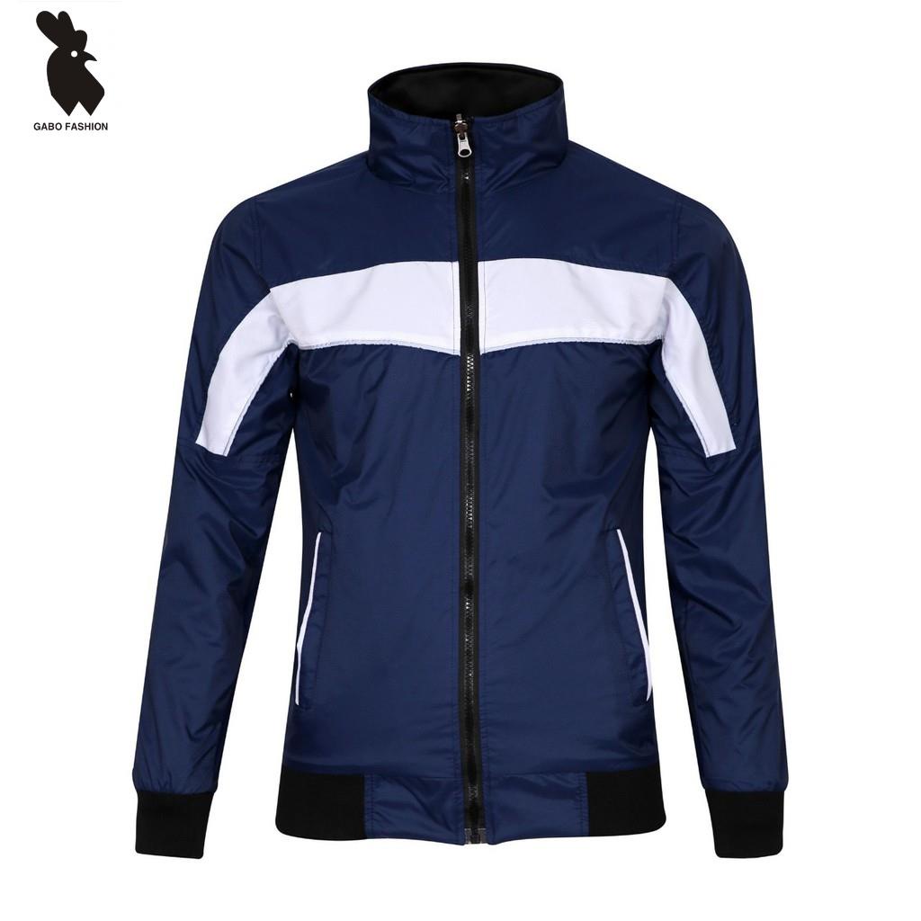 Áo khoác dù nam cổ đứng 2 mặt cao cấp TTpigoFashion có dạ quang sau lưng AKD003