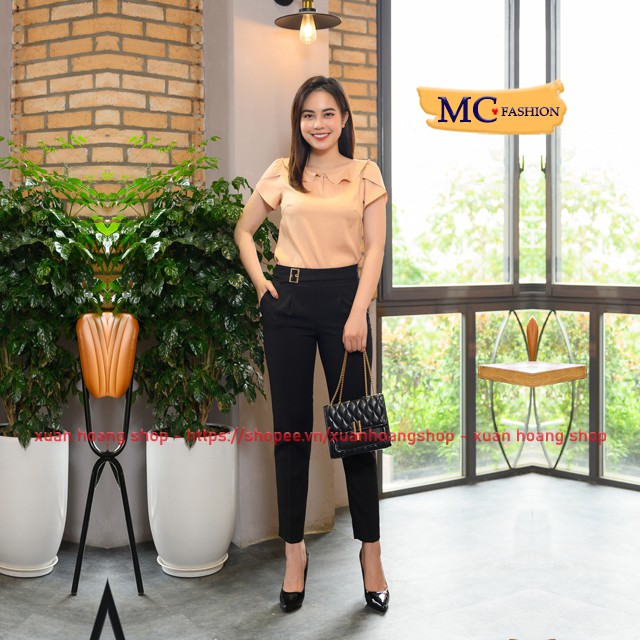 Quần Tây Nữ Lưng Cao Kiểu Âu Công Sở Baggy Mc Fashion, Đen, Ghi Xám Đẹp, Size Đủ, Chất Vải Co Giãn Nhẹ, Mát Q0349