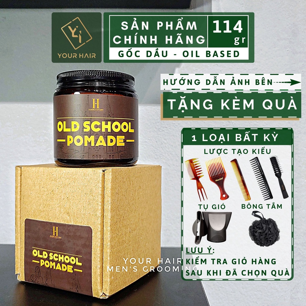 Pomade tạo kiểu Old School Pomade Saigon Hustlers - 114g