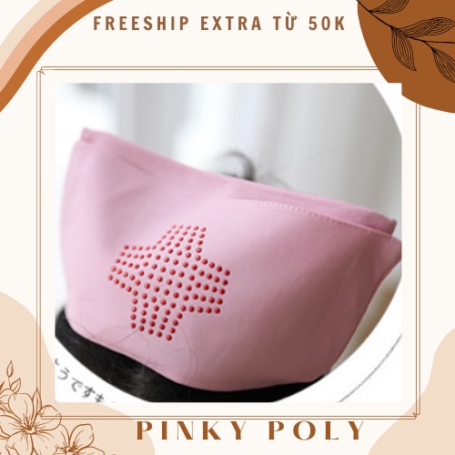 Set Cosplay Cô Y Tá Kèm Mũ Đủ Màu Trắng Hồng - Set váy ngủ sexy quyến rũ màu trắng hồng Freesize PinkyPoly CP04 | BigBuy360 - bigbuy360.vn