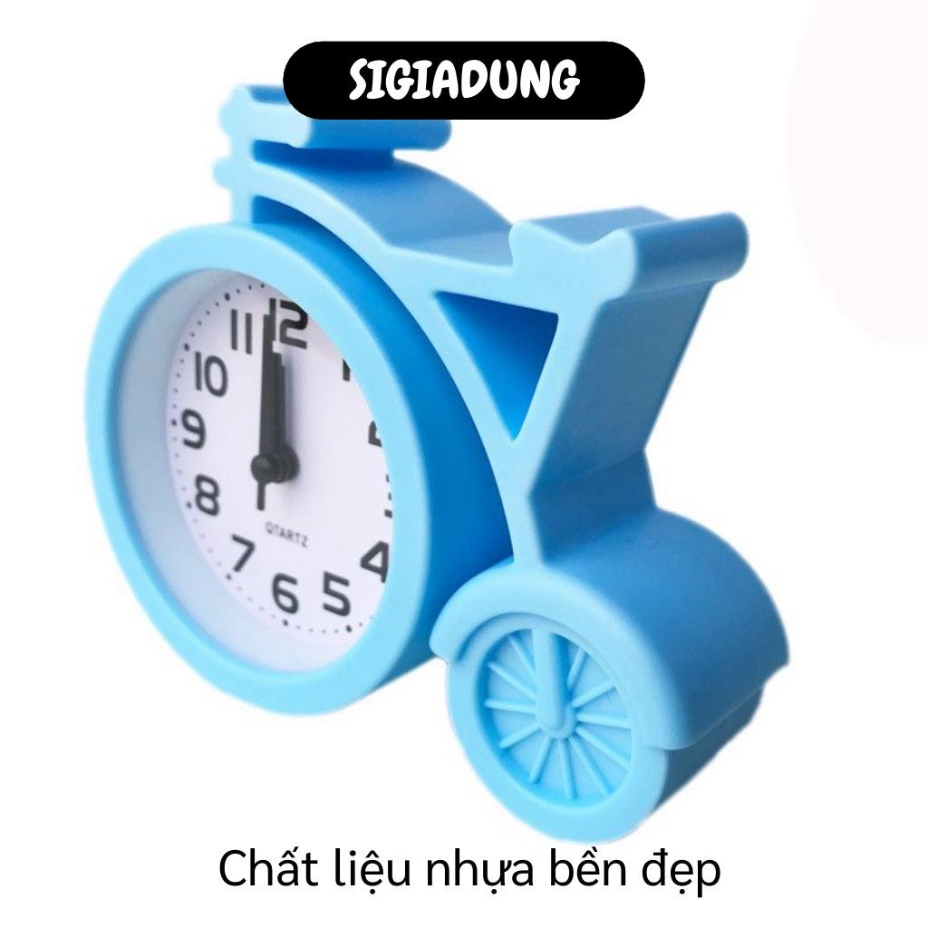 [SGD] Đồng Hồ Để Bàn - Đồng Hồ Báo Thức Hình Chiếc Xe Đạp Trang Trí Bàn Làm Việc 7629