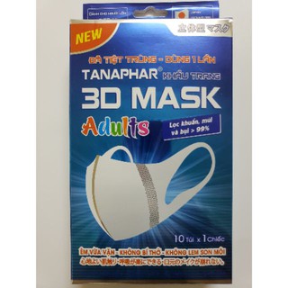 Khẩu trang 3D Mask Adults (Trẻ em và người lớn) - TANAPHAR - Made in Japan