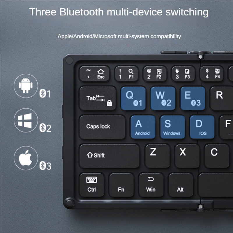 Bộ Bàn Phím Và Chuột bluetooth Không Dây Cho Notebook, Máy Tính, Điện Thoại, Máy Tính Bảng hb318