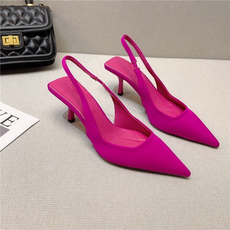 Giày cao gót mũi nhọn phong cách Pháp cho nữ