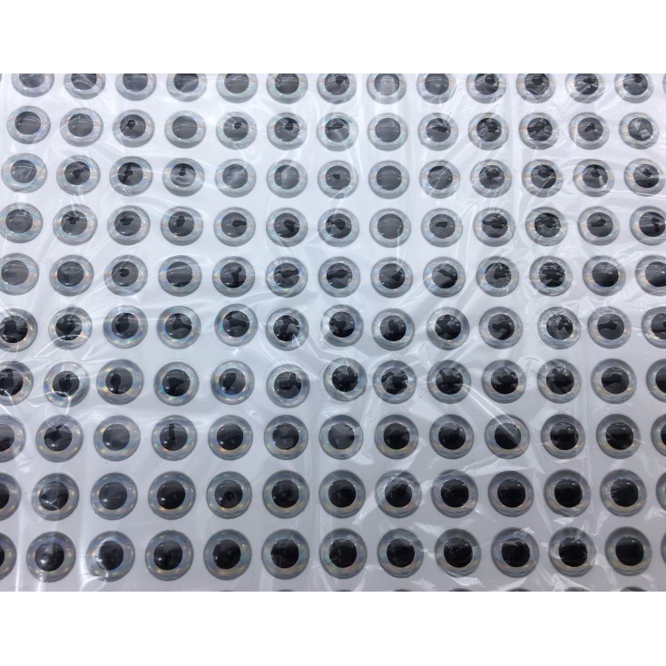 Set 100 con mắt giả 3D 3mm 5mm 7mm 9mm dùng trang trí