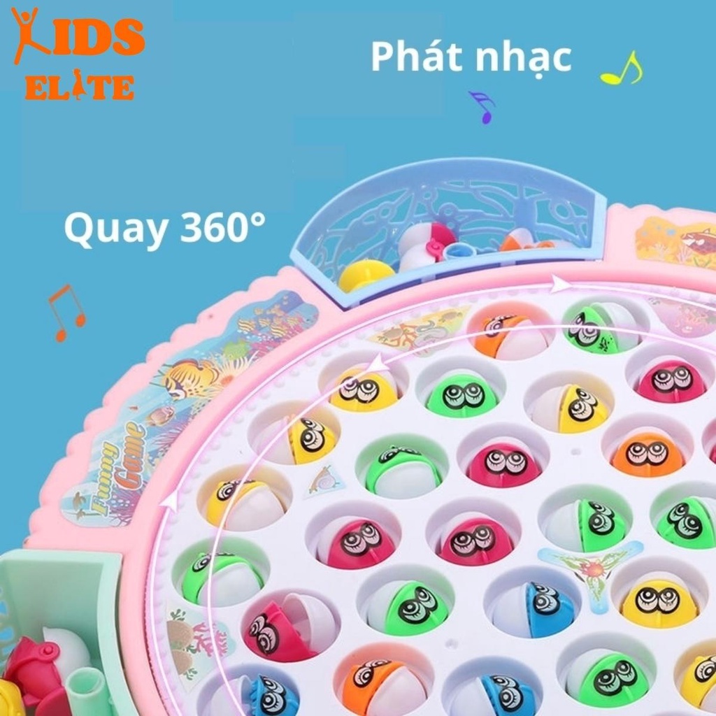 Đồ Chơi Câu Cá Trẻ Em Bộ 45 Con⭐️𝐅𝐑𝐄𝐄 𝐒𝐇𝐈𝐏⭐️Bộ Câu Cá Phát Nhạc, Giúp Trẻ Phát Triển Phối Hợp Tay Và Mắt