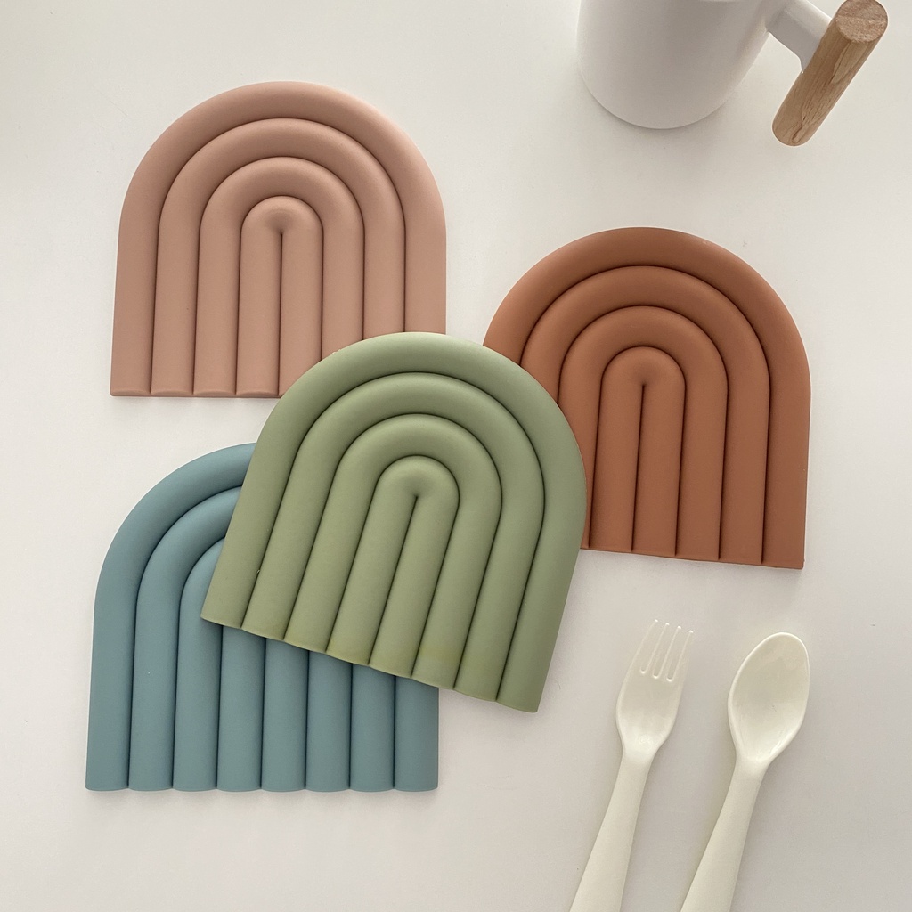 Miếng lót ly, lót nồi Silicon chiụ nhiệt cao -HyHy Home Decor