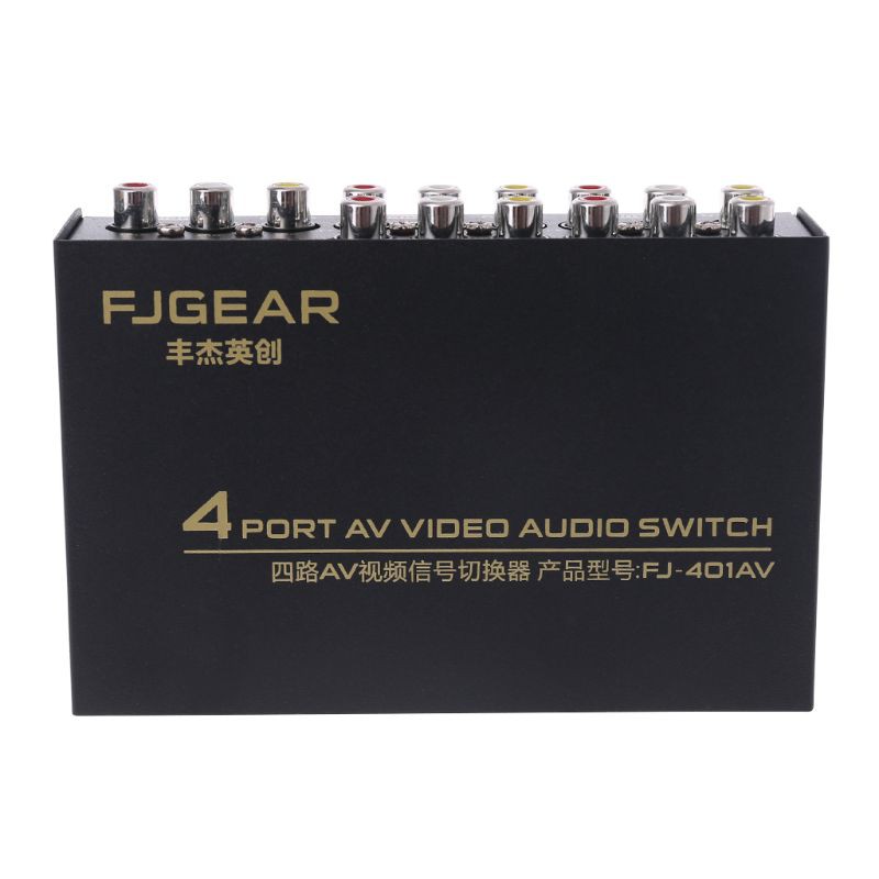 Bộ Chia Ra 4 Cổng Av Audio Video Rca 4 Vào 1