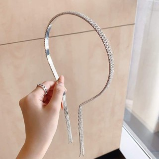 ( Trả Order ) Cài Tóc Đính Đá Kèm Tua Rua Bling Bling (Kèm Ảnh Thật)
