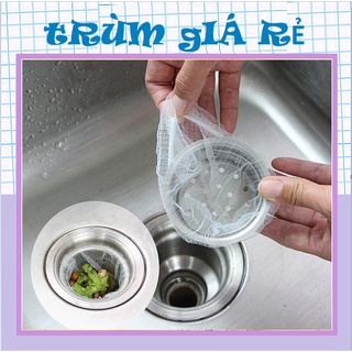 Lưới lọc rác , sét 100 túi lưới lọc rác bồn rửa bát có chun ko gây tắc cống - sét 100 túi lưới lọc rác bồn rửa bát