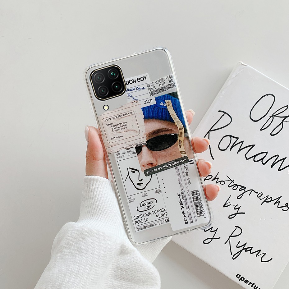 Ốp Điện Thoại Mềm Trong Suốt Họa Tiết Nhãn Hiệu Thời Trang Cho Samsung Galaxy A22 A4G 5g A 22 2021