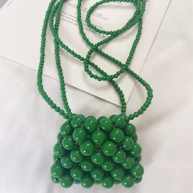 Túi Đeo Chéo Mini Đính Hạt Ngọc Trai Xinh Xắn Cho Bé