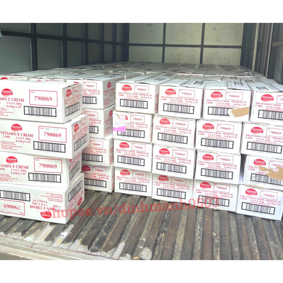 Kem dưỡng da REDWIN Vitamin E Cream hũ 300ml nhập khẩu Úc