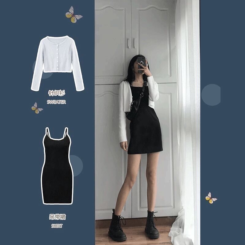 SET AO VÁY ĐEN TRẮNG S3