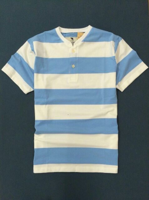 Áo thun nam ngắn tay cổ tim phối sọc đẹp tigershop Tgs036 | BigBuy360 - bigbuy360.vn