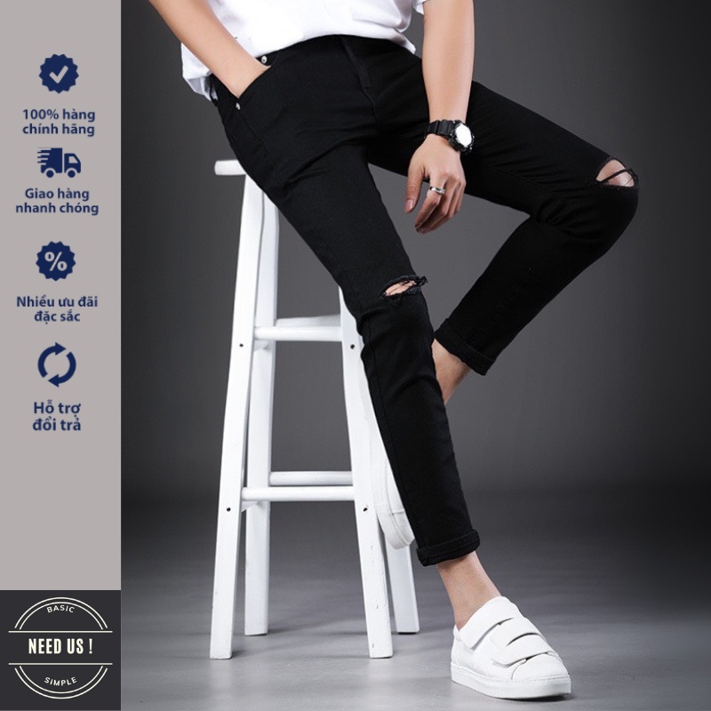 Quần SLIMFIT JEAN nam vải jeans bò cotton duck cao cấp mềm mịn, co giãn 4 chiều