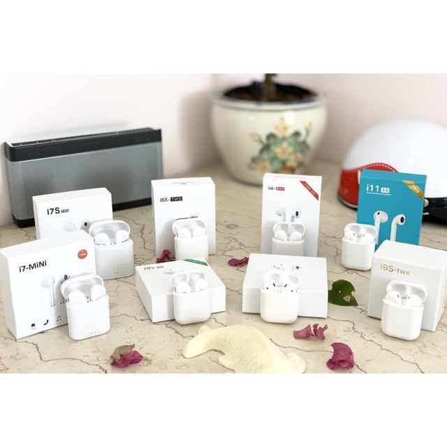 Tay nghe Airpods i7s không dây + Tặng kèm Cáp sạc dù chính hãng | BigBuy360 - bigbuy360.vn