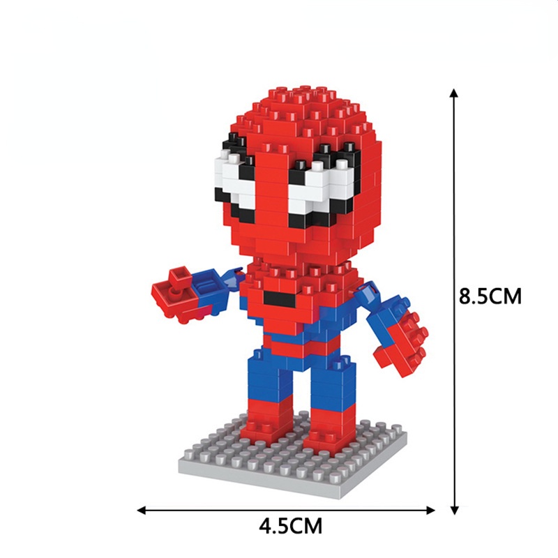 Đồ Chơi LEGO Xếp Hình Người Nhện / Người Sắt Dễ Thương