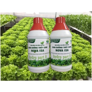 Cặp 2 lít  Dinh dưỡng trồng rau thuỷ canh NOVA ISA