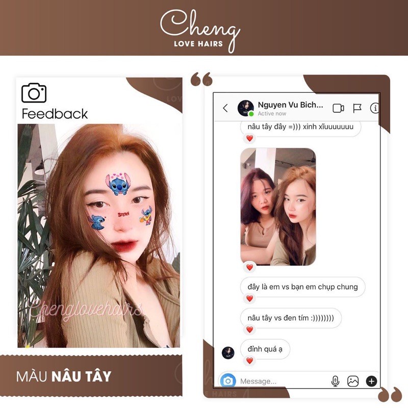 Thuốc nhuộm tóc NÂU TÂY không tẩy tặng oxi trợ nhuộm | Chenglovehair, Chenglovehairs