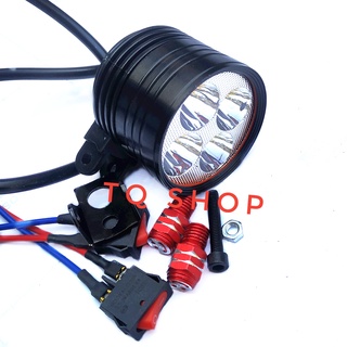 Đèn Led trợ sáng xe máy l4 kính 3 chế độ kèm phụ kiện- Đèn trợ sáng xe máy