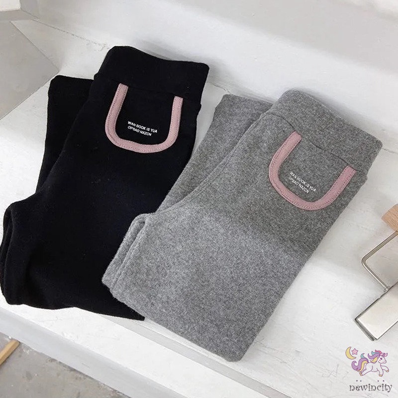 Quần legging đàn hồi phong cách Hàn Quốc thời trang mùa đông dành cho bé gái