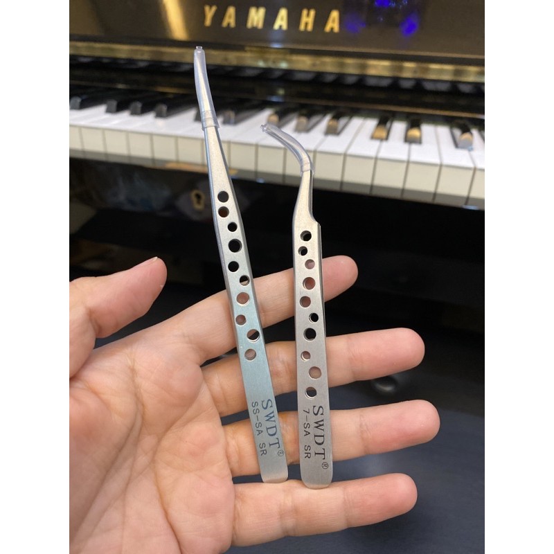 Nhíp nối mi nhíp tách nhíp gắp dáng lỗ