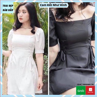 Đầm maxi, váy maxi cổ u mắt cáo 2 màu thiết kế trang nhã, thanh lịch
