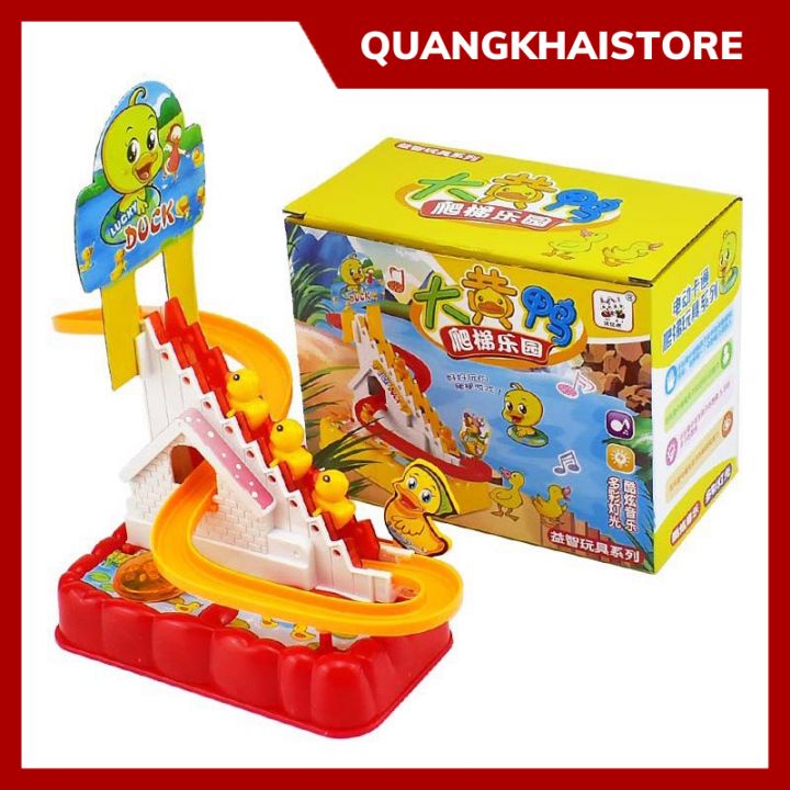 Đồ Chơi Cầu Trượt Vịt Vàng Leo Thang Siêu Dễ Thương Cho Bé Vui Chơi Giải Trí - Shop đồ chơi Quangkhai