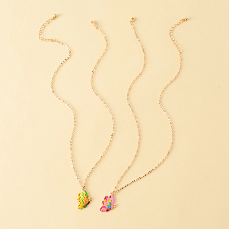 Set 2 Vòng cổ Hình Bướm Cho Bạn Thân