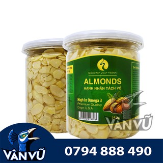 Hạnh Nhân Mỹ Cắt Lát Hộp 250gr, Hạnh Nhân Lát Nguyên Liệu Làm Bánh, Granola, Chè Khúc Bạch Thơm Ngon