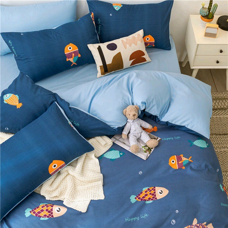 Cotton Poly Nhập Khẩu - Cá Biển Xanh (SP001347)