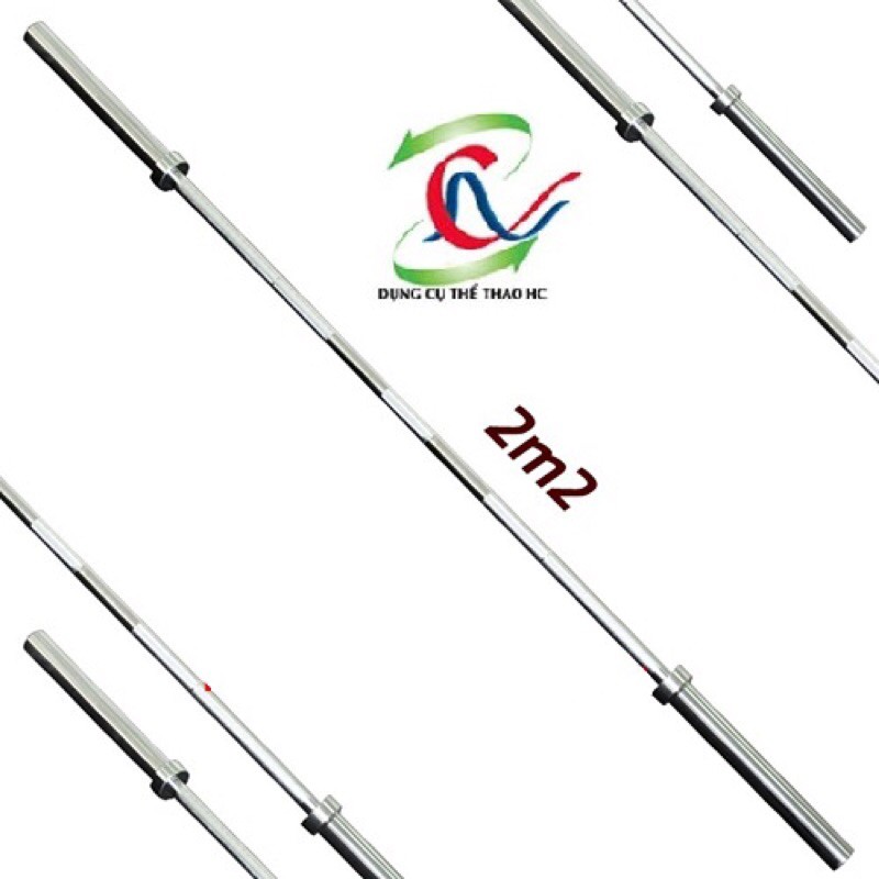 Đòn tạ 2.2m phi 50 bọc inox