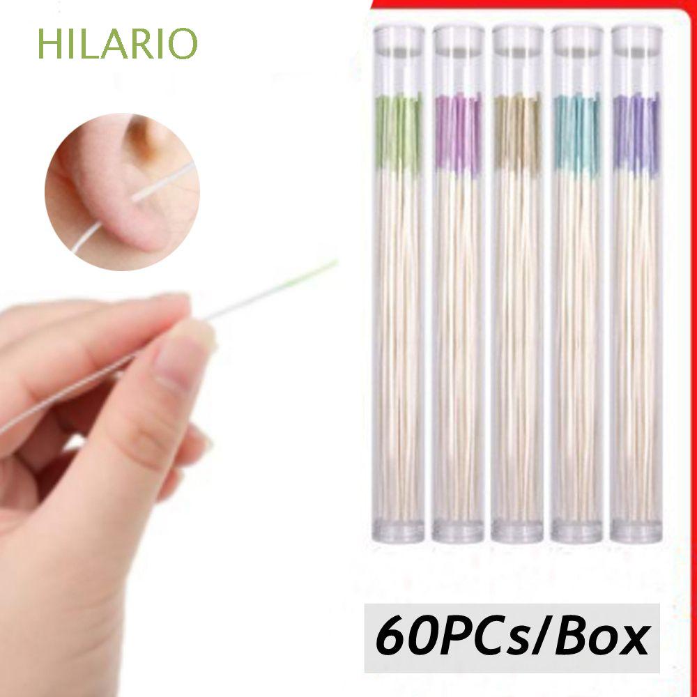 60 Dây bông làm sạch lỗ tai dùng một lần tiện lợi nhiều màu sắc tùy chọn