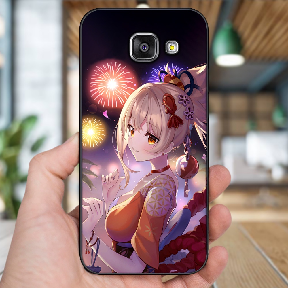 Ốp lưng Samsung A3 2016, A5 2016, A7 2016 viền đen in hình Yoimiya Genshin Impact