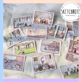 Sticker vintage hoạt hình cổ tích ST049