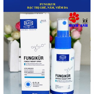 FUNGIKUR - Đặc trị nấm, ghẻ, viêm da chó mèo