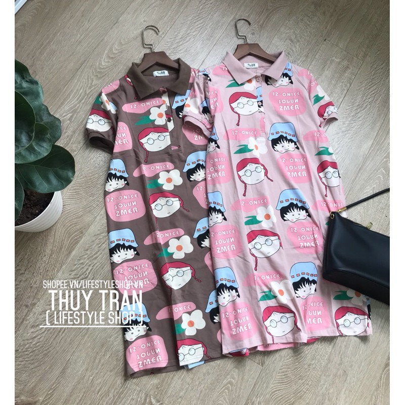 🍁Váy polo thun hoạ tiết | BigBuy360 - bigbuy360.vn