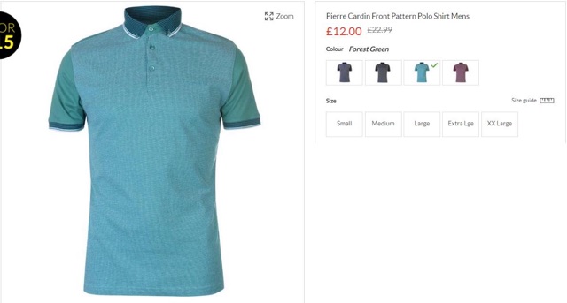 [CHÍNH HÃNG] Áo Polo Pierre Cardin Basic