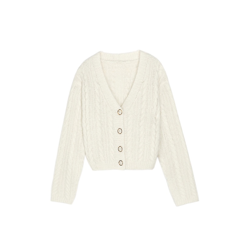 Áo cadigan len crotop Basic phối cúc Forgirl áo khoác len mịn | BigBuy360 - bigbuy360.vn