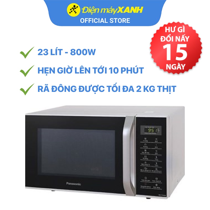 [Mã ELHADEV giảm 4% đơn 300K] Lò vi sóng có nướng Panasonic NN-GT35HMYUE 23 lít 800 W - Chính hãng BH 1 năm